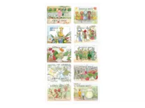 10 stamps/10 motifs. Face value: Domestic letter.